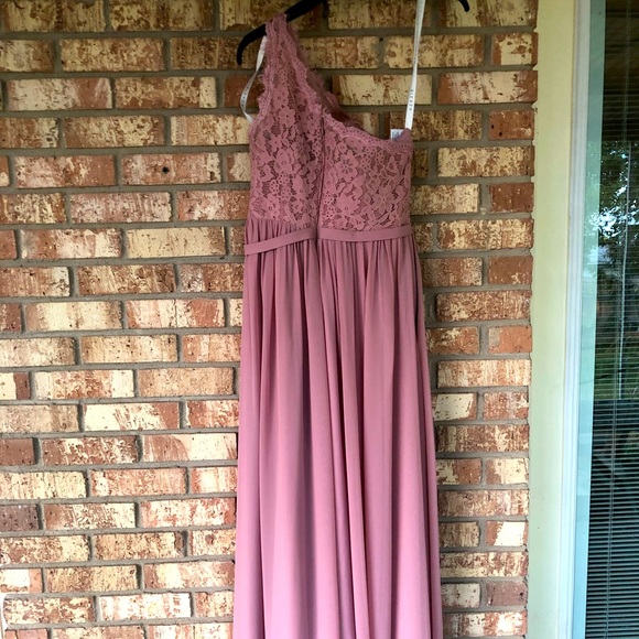Bridesmaid dress from Azazie worn once. Dusty Rose color. - Picture 2 of 2